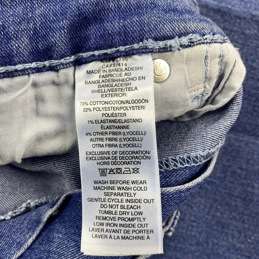 True Religion Geno Big T NF Slim Jeans Medium Neptune Wash Size 40 NWT $204